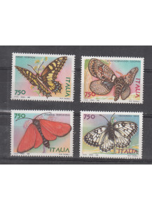ITALIA 1996 Farfalle nuove 4 valori
